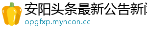 安阳头条最新公告新闻网